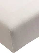 FORMESSE | Jersey-Spannleintuch "Bella Donna" 140/200 cm - 160/220 cm (Weiss) | grau
